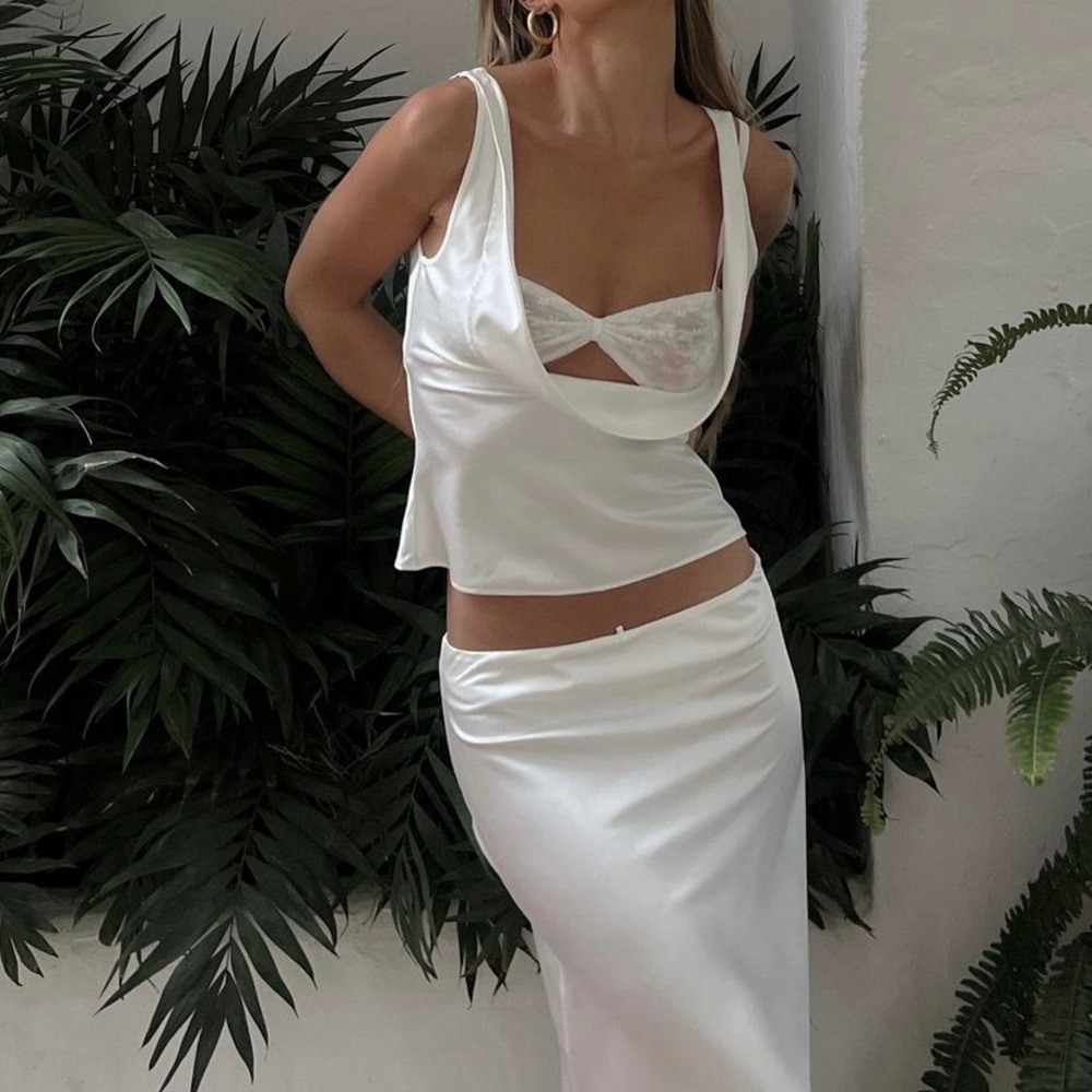 Lioness x Pia Mance Delilah Top in Silk. Size small. Brand New